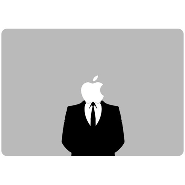 برچسب تزئینی ونسونی مدل Apple Anonymous مناسب برای مک بوک ایر 13 اینچی