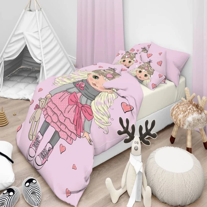 سرویس روتختی مدل کودک یک نفره 4 تکه