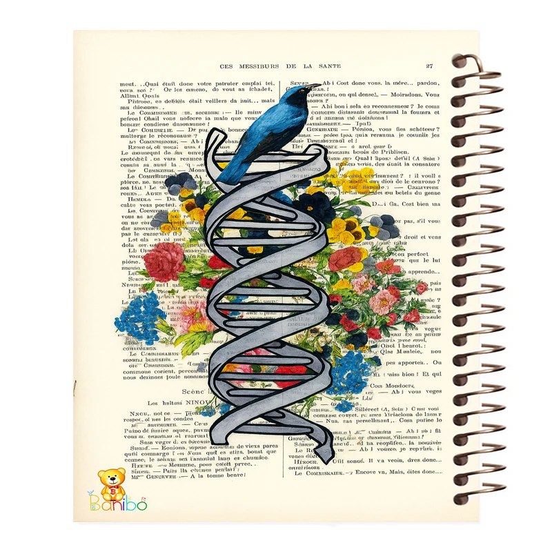 دفتر مشق 100 برگ سیمی بانیبو مدل DNA کد H 2731