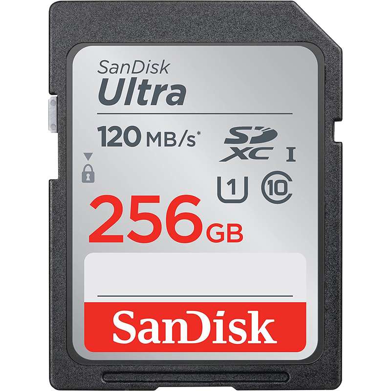 کارت حافظه SDXC سن دیسک مدل Ultra کلاس 10 استاندارد UHS-I U1 سرعت 150MB/s ظرفیت 256 گیگابایت کارت حافظه SDXC سن دیسک مدل Ultra کلاس 10 استاندارد UHS-I U1 سرعت 150MB/s ظرفیت 256 گیگابایت