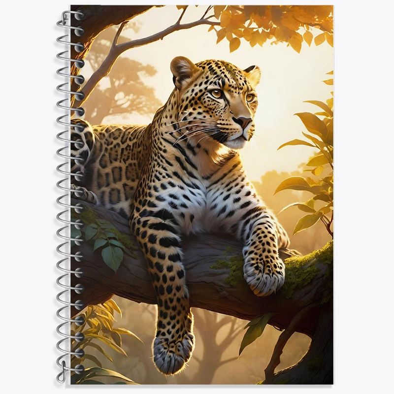 دفتر لغت 50 برگ خندالو طرح پلنگ کد F5886