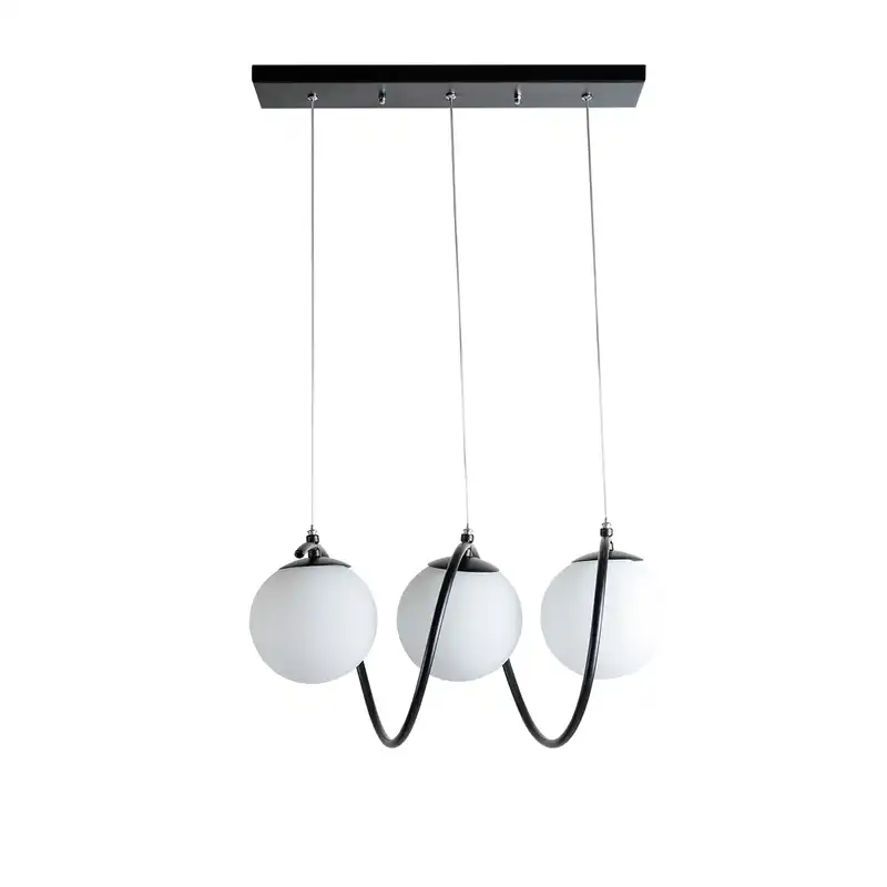 لوستر سه شعله چشمه نور کد A1263/3-WT