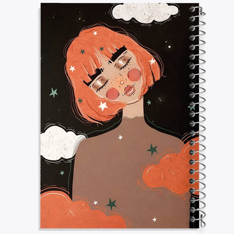 دفتر شطرنجی 50 برگ خندالو طرح دخترانه کد F7424