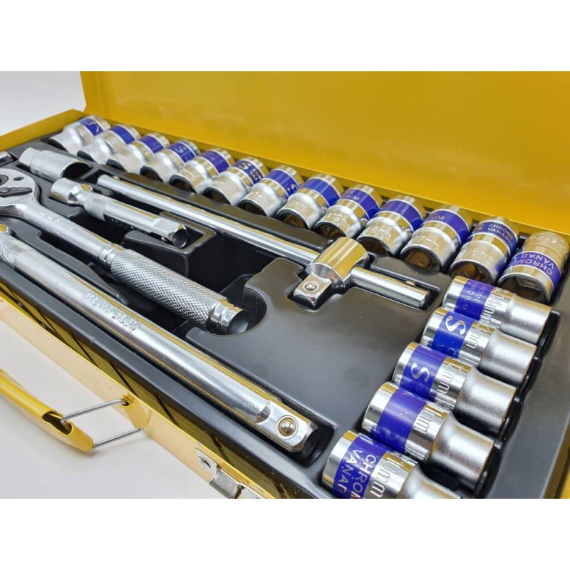 جعبه آچار بکس مدل CHROME_VANADIUM مجموعه 24 عددی