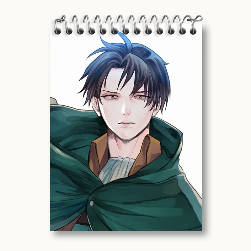 دفتر یادداشت 50 برگ خندالو مدل لیوای انیمه اتک آن تایتان Attack on Titan کد 18628