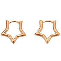 گوشواره حلقه ای زنانه ژوپینگ مدل ستاره کد C89