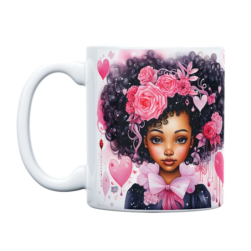 ماگ حس آمیزی طرح روز عشق مدل قلب زیبا کد 6