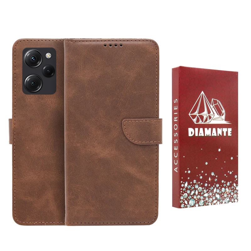 کیف کلاسوری دیامانته مدل Bers Ros مناسب برای گوشی موبایل شیائومی Poco X5 Pro 5G