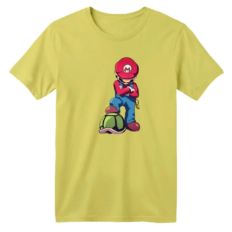 تی شرت آستین کوتاه بچگانه مدل ماریو کد ۴