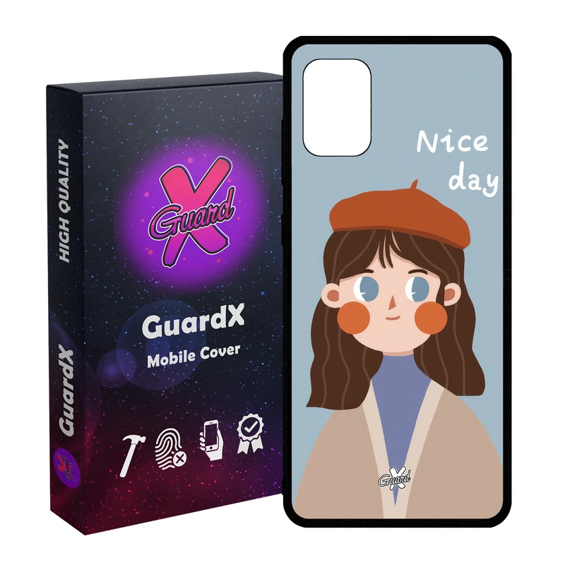 کاور گارد ایکس طرح دختر مدل Glass10628 مناسب برای گوشی موبایل سامسونگ Galaxy A31