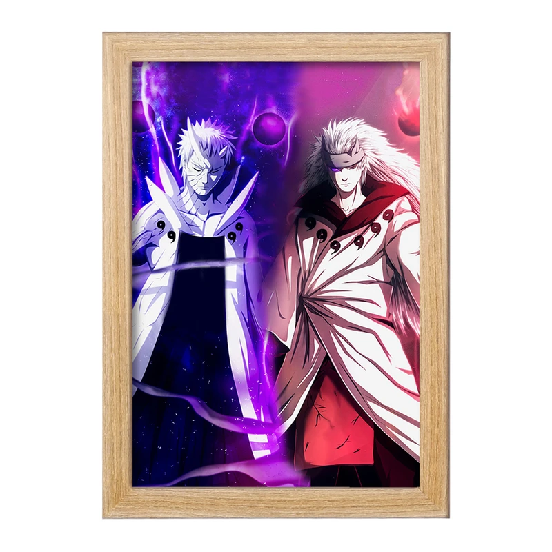 تابلو خندالو مدل مادارا و اوبیتو انیمه ناروتو Naruto  کد 11265