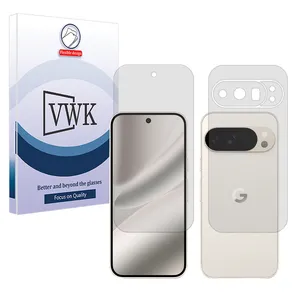 VWK Tough model transparent screen protector suitable for Google Pixel 10 Pro mobile phone along with the back protector