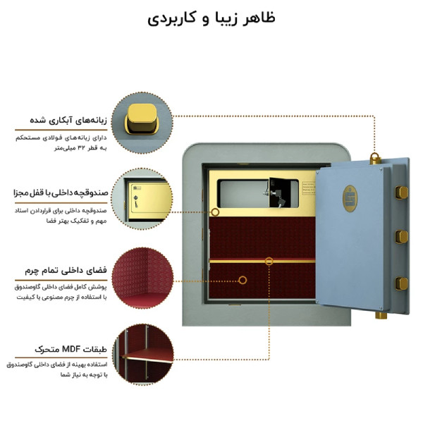 گاوصندوق سدید مدل 500mal