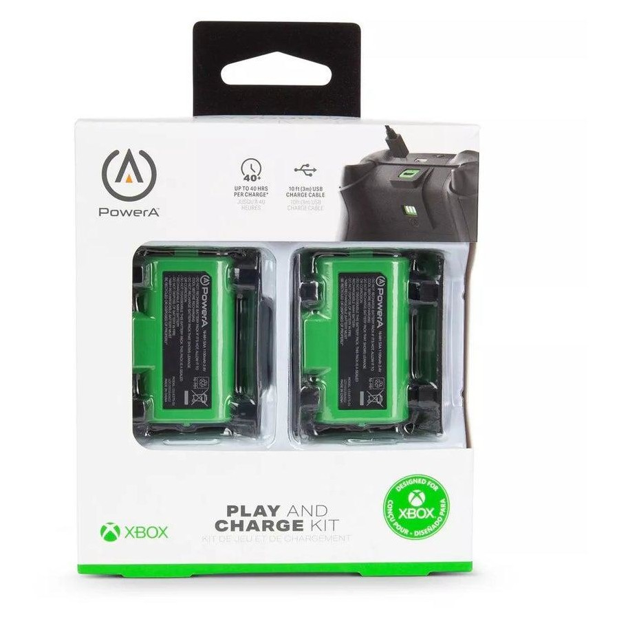 باتری قابل شارژ دسته بازی XBOX Series X/S پاور ای مدل PowerA Play & Charge Kit مجموعه دو عددی