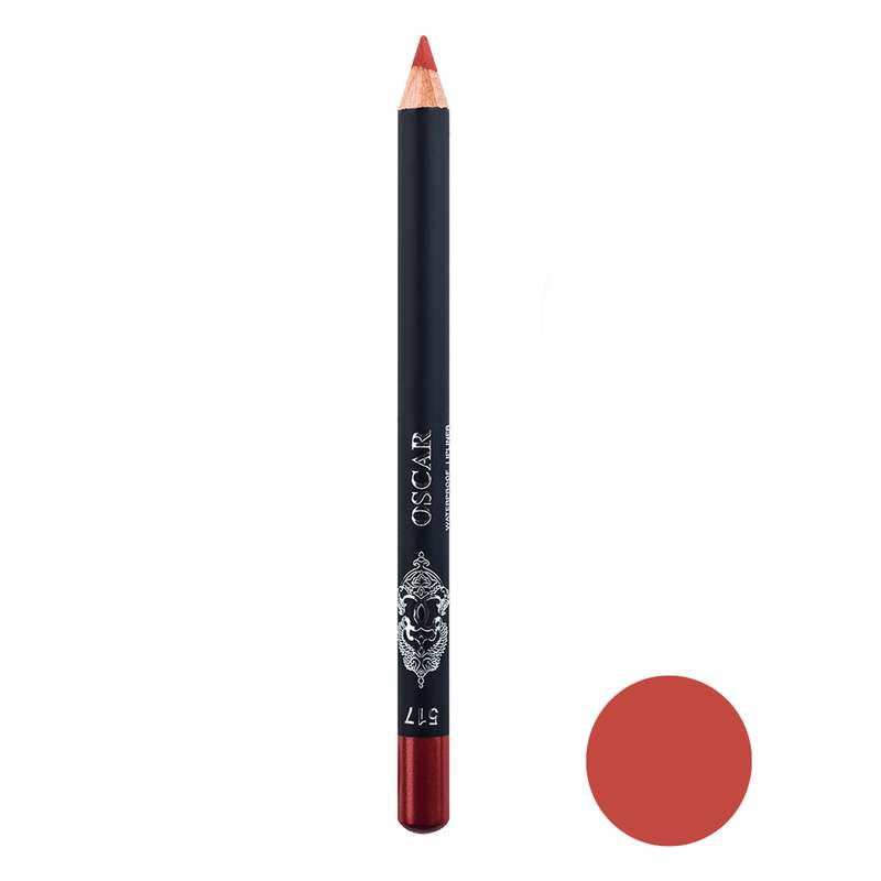 مداد لب اسکار مدل waterproof lipliner شماره 517