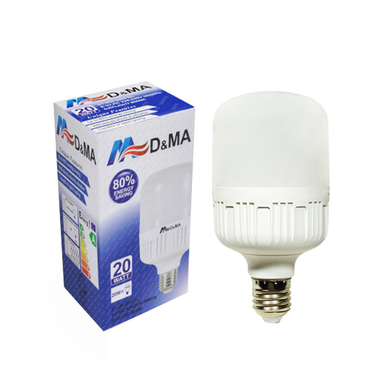 لامپ ال ای دی 20 وات دی اند ام ای کد 2001 پایه E27 بسته 4 عددی