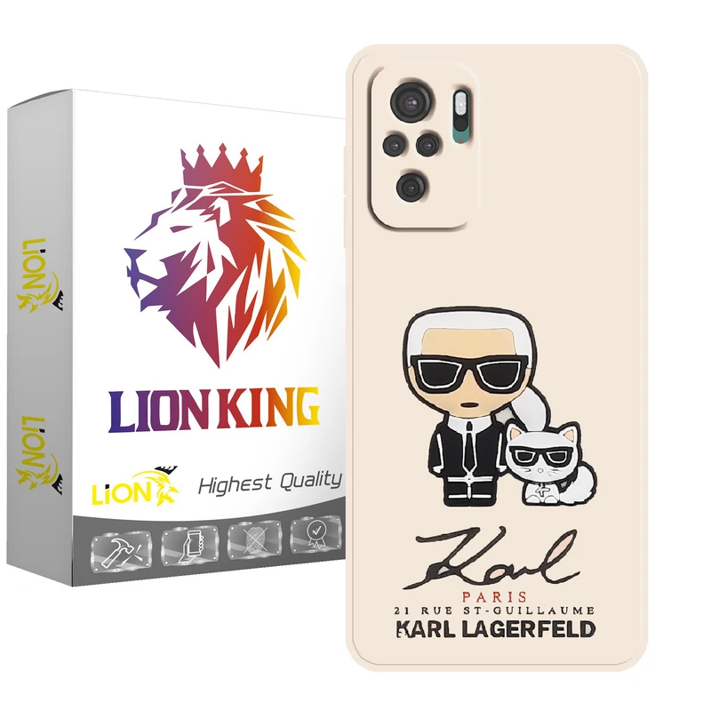   کاور لاین کینگ مدل مرد وگربه 3d keremii  مناسب برای گوشی موبایل شیائومی Redmi Note10/10S