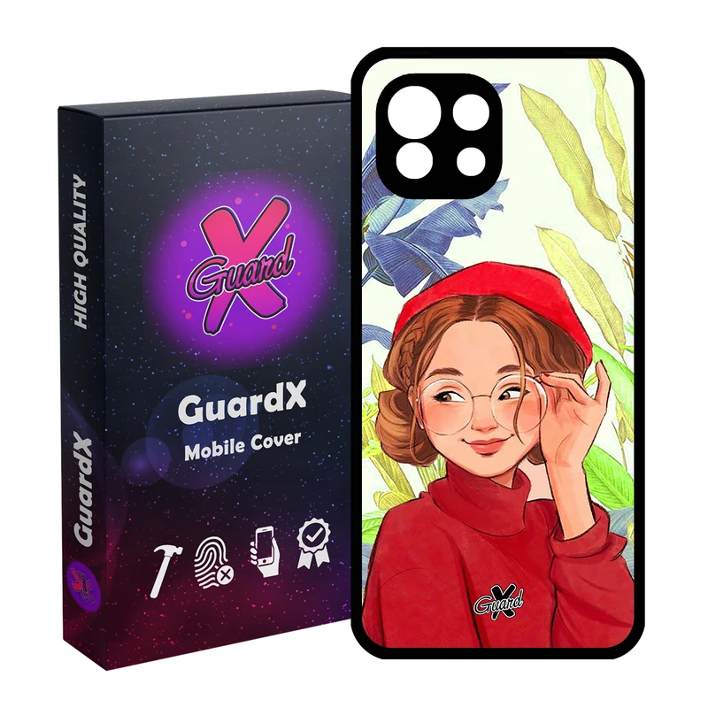کاور گارد ایکس طرح دختر مدل Glass10328 مناسب برای گوشی موبایل شیائومی Mi 11 Lite