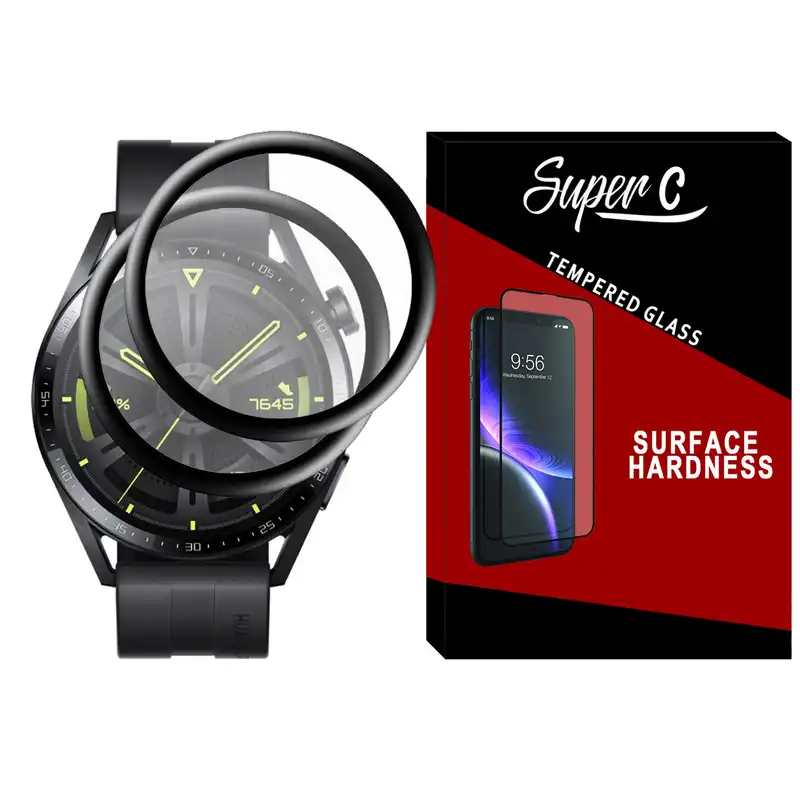 محافظ صفحه نمایش نانو سوپرسی مدل NSC مناسب برای ساعت هوشمند هوآوی Watch GT3 46mm بسته دو عددی