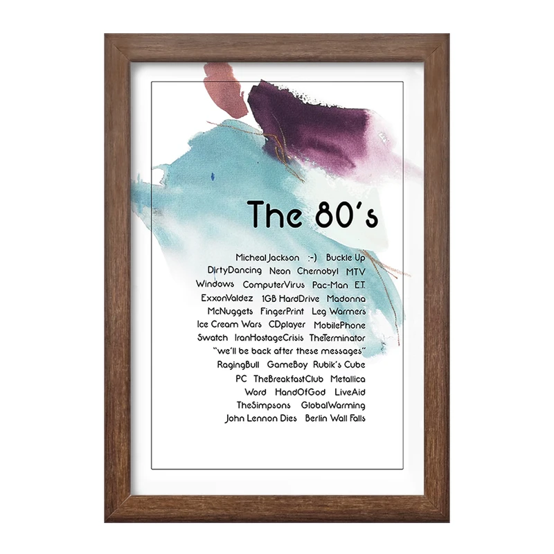 تابلو خندالو طرح دهه 80 کد F11484