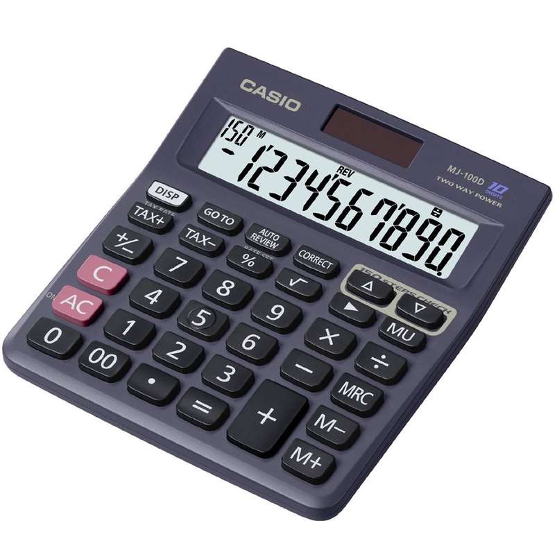 ماشین حساب کاسیو مدل MJ-100D ماشین حساب کاسیو مدل MJ-100D