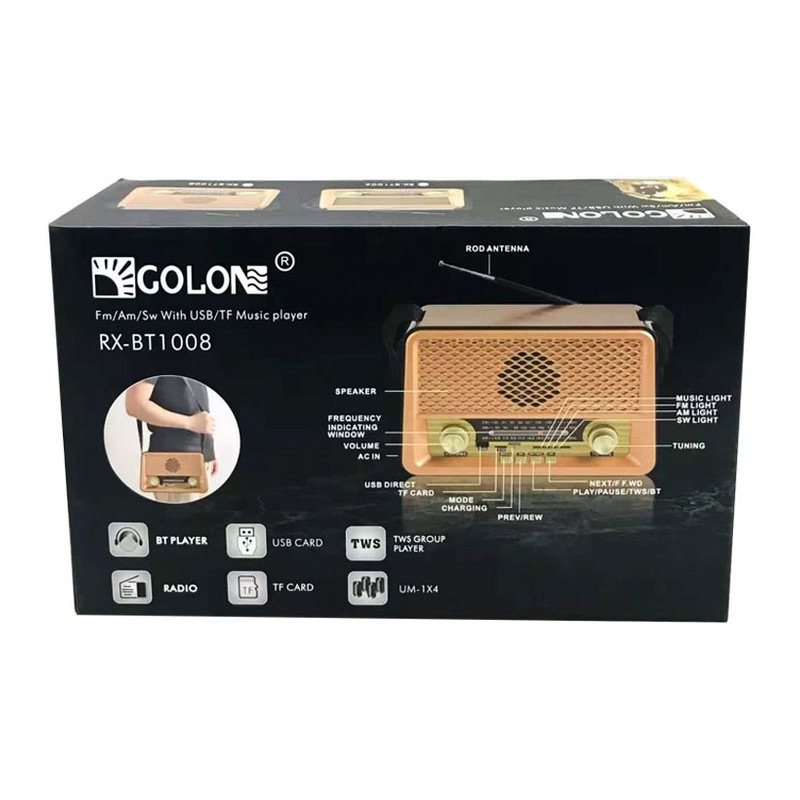 رادیو گولون مدل RX - BT1008 رادیو گولون مدل RX - BT1008