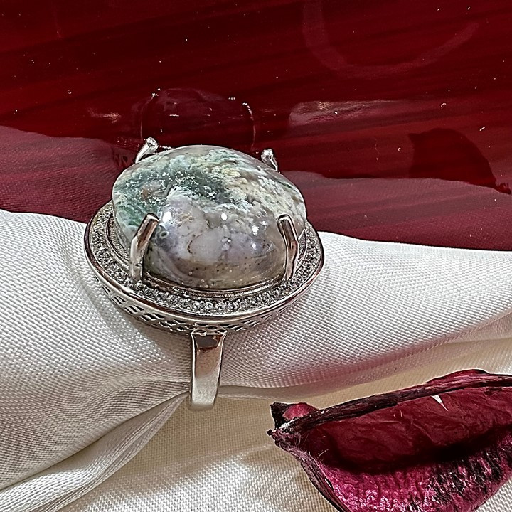 انگشتر نقره زنانه مدل شجر بهاری کد glsr-25400