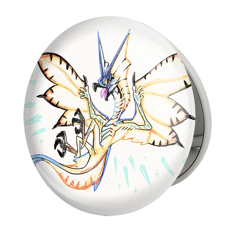 آینه جیبی خندالو طرح بازی شکارچی هیولا (Monster Hunter) مدل تاشو کد 33214