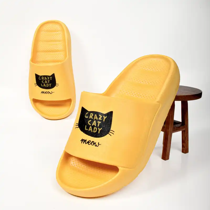 دمپایی زنانه پاپا مدل گربه کد YW.2650