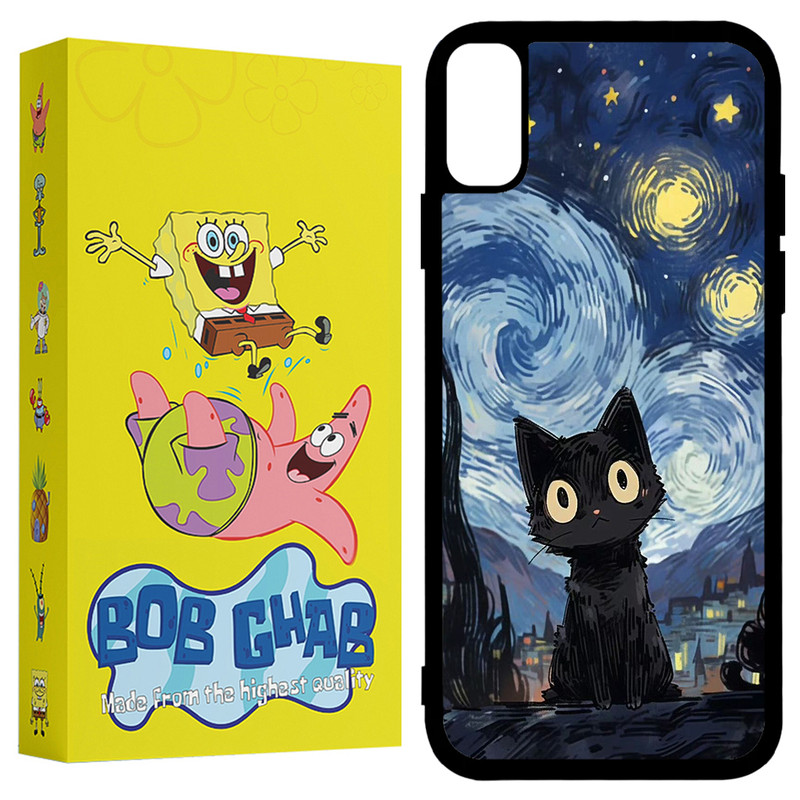 کاور باب قاب طرح گربه مدل BCPX مناسب برای گوشی موبایل اپل iPhone X / XS