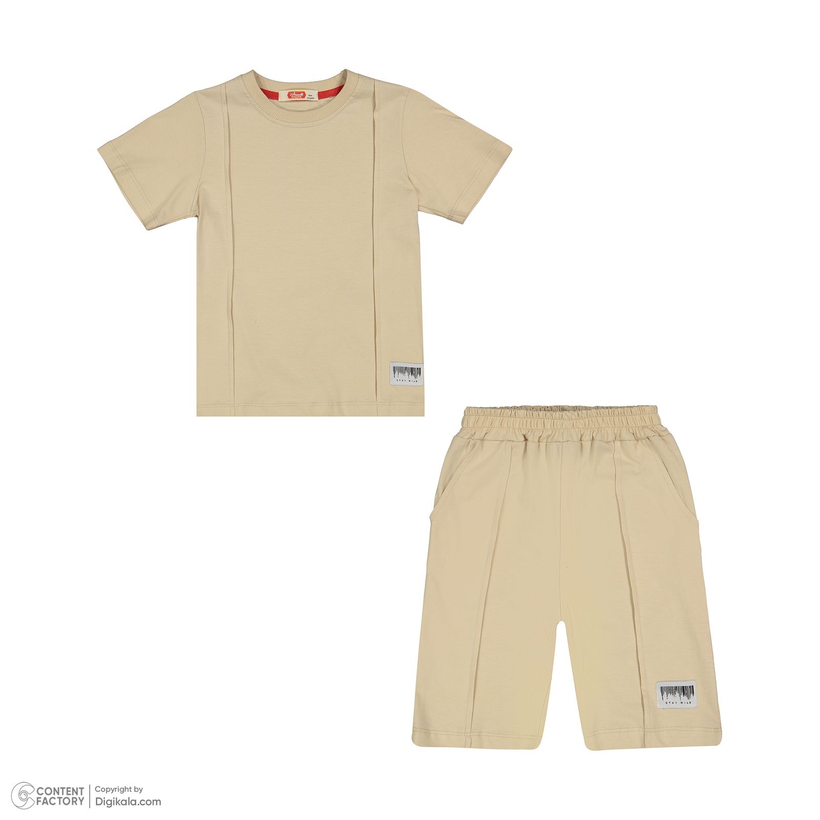 ست تی شرت و شلوارک پسرانه مادر مدل 2090750 - - 3