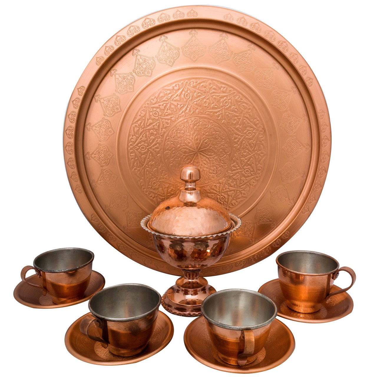 سرویس چای خوری مسی آرت گالری- 11 پارچه مدل A3341