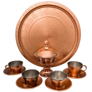 سرویس چای خوری مسی آرت گالری- 11 پارچه مدل A3341