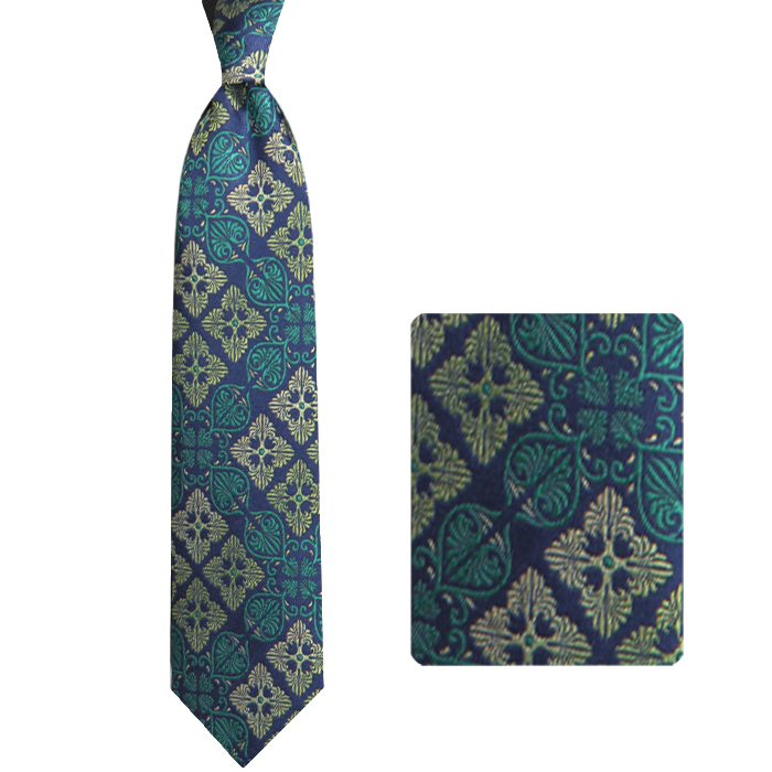 ست کراوات و دستمال جیب مردانه فایو کد 900098