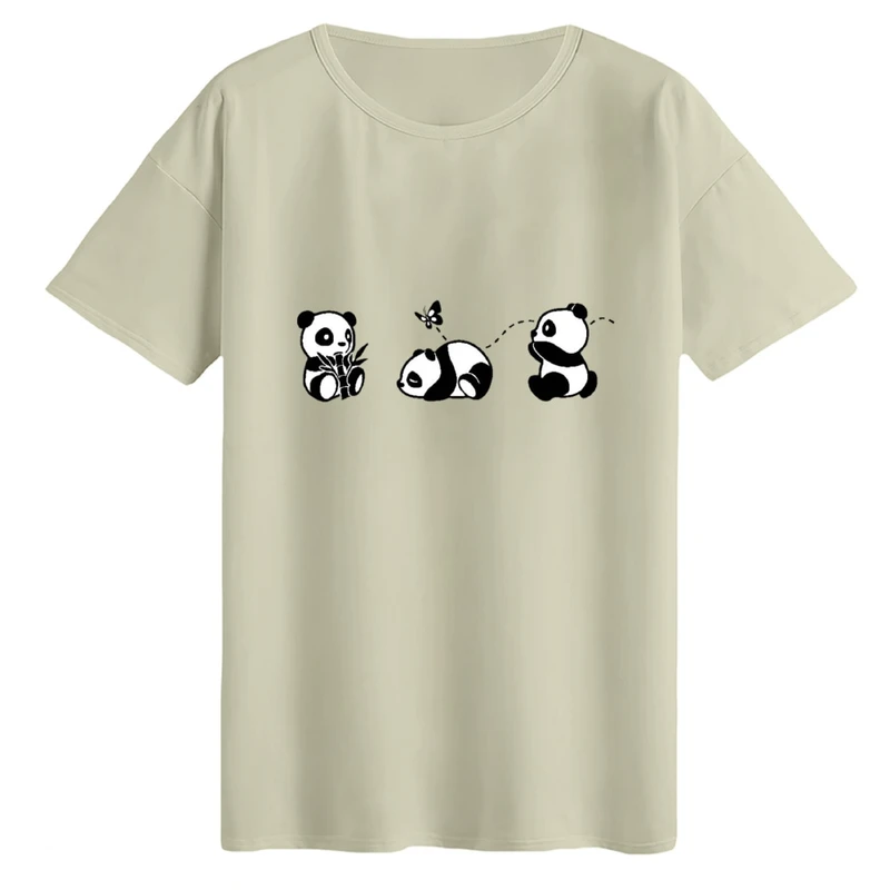 تی‌شرت لانگ آستین کوتاه زنانه مدل پانداها