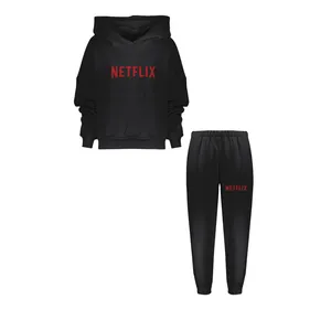 ست هودی و شلوار زنانه مدل netflix