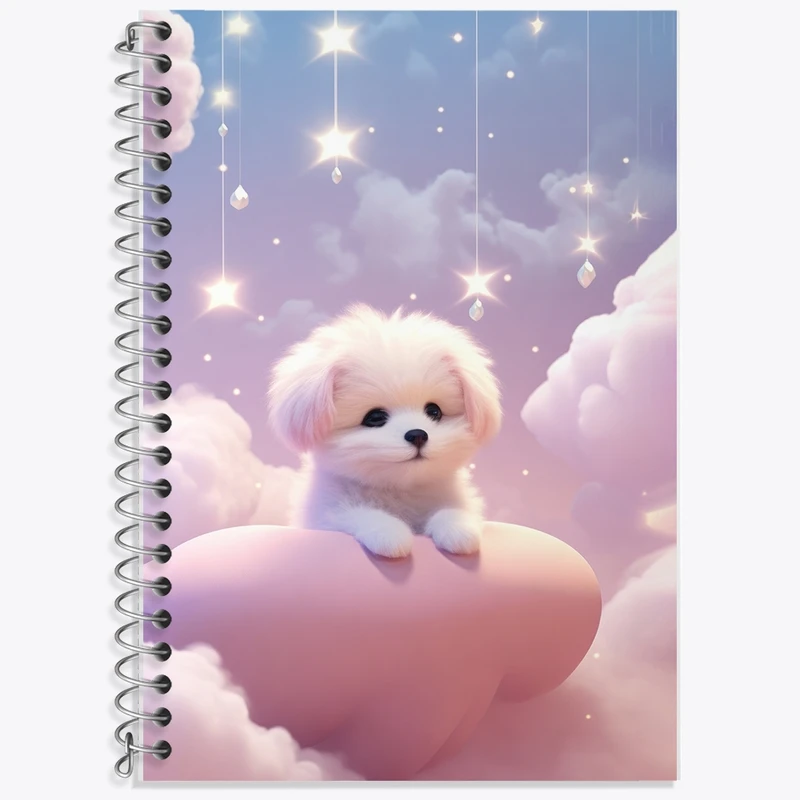 دفتر لغت 50 برگ خندالو طرح سگ کیوت کد F2710