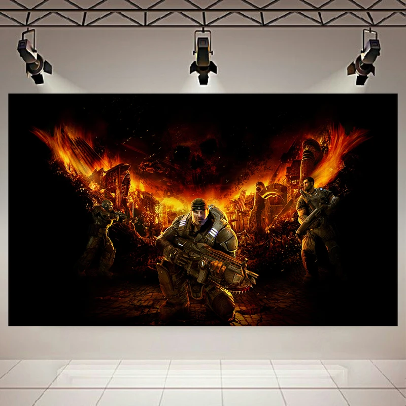 پوستر طرح گیم مدل Gears Of War کد AR18100