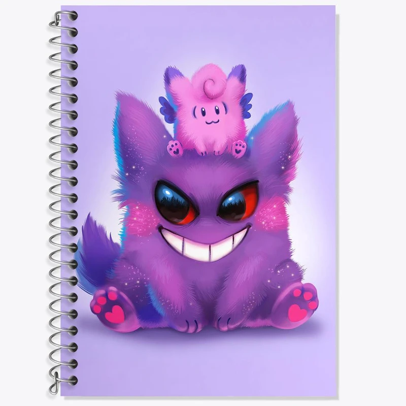 دفتر لغت 50 برگ خندالو مدل گنگار انیمه پوکمون کد 17306