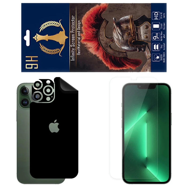 برچسب پوششی اینفینیتی مدل RG مناسب برای گوشی موبایل اپل iPhone 12 Pro به همراه محافظ صفحه نمایش