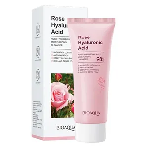 فوم شستشوی صورت بایوآکوا مدل Rose Hyaluronic وزن 100 گرم