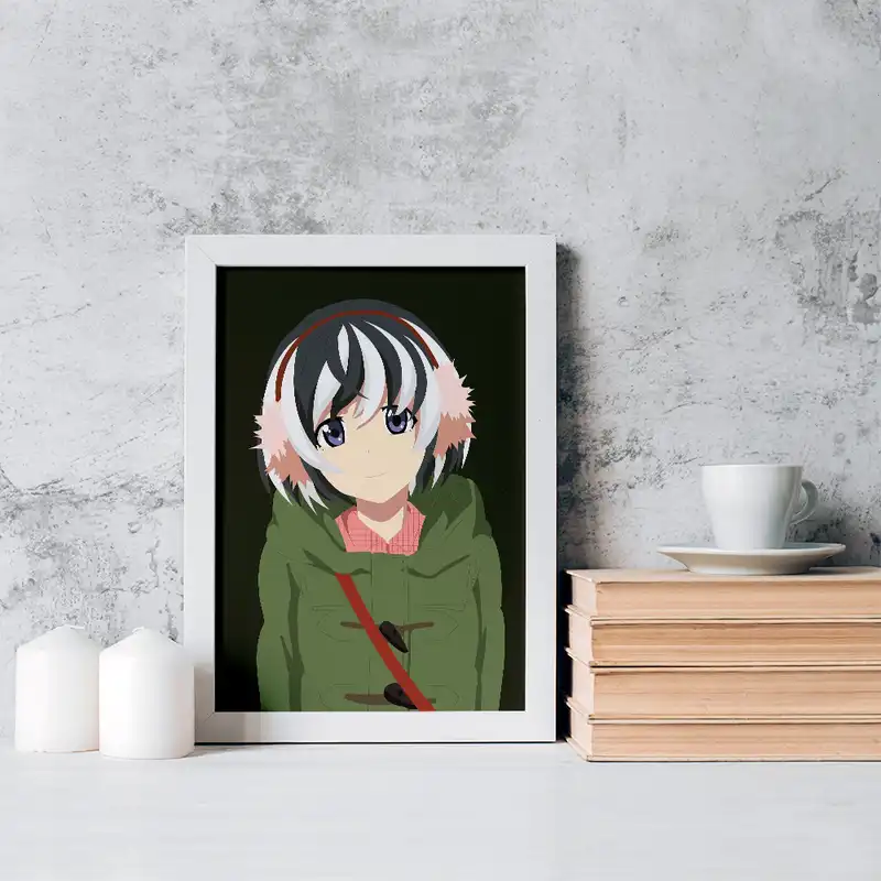 تابلو خندالو مدل نادئکو سنگوکو انیمه مونوگاتاری کد 16180