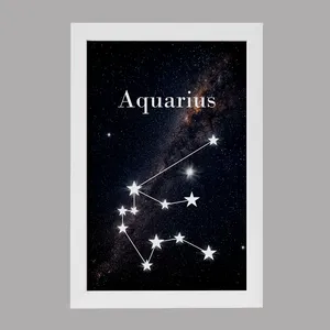تابلو خندالو مدل دکوراتیو ماه تولد بهمن Aquarius کد M54 مجموعه 1 عددی