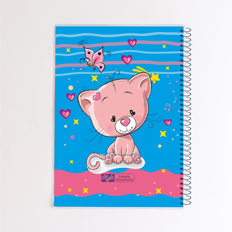 دفتر مشق 50 برگ دایان مدل حاشیه دار کیوت کد 54642 بسته 4 عددی