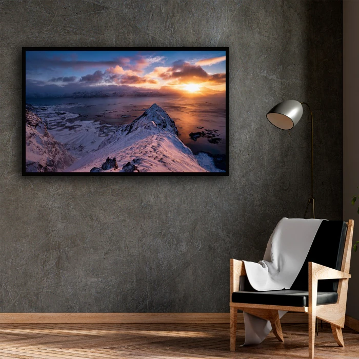 تابلو بکلیت طرح منظره طبیعت زمستانی مدل B-D1623