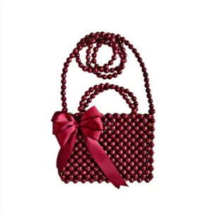 کیف دوشی زنانه مدل مرواریدی