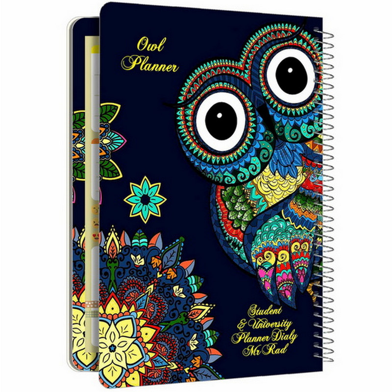 دفتر برنامه ریزی مستر راد طرح جغد مدل روزانه کد fiory 2108 به همراه جامدادی