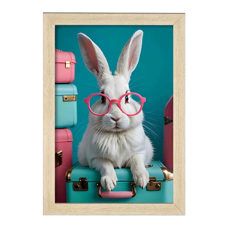 تابلو خندالو مدل خرگوش بامزه کد F8448