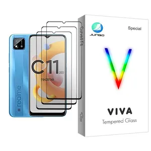 Junbo Viva Glass MIX003 Screen Protector For Realme C11 (2021) Pack Of 3