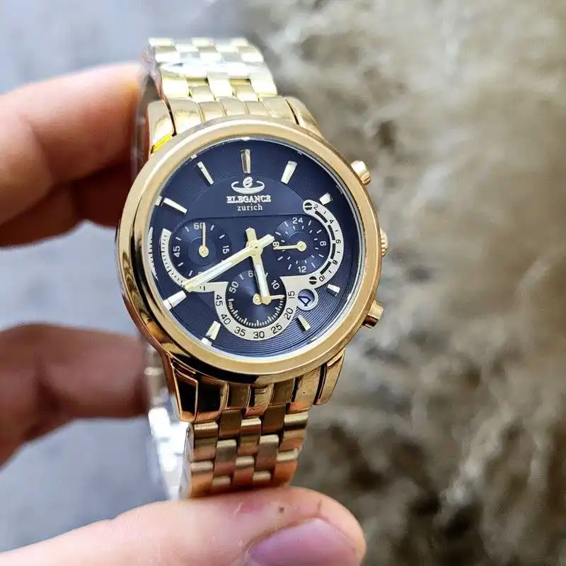 ساعت مچی عقربه ای زنانه الگانس مدل سه موتور فعال کورنوگراف m22